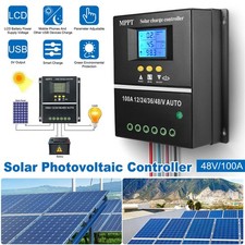 100A MPPT 12V 24V 36V 48V LCD
