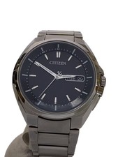 Citizen Eco-Drive AT6010-59E Radio-Pilotée Titane Blk SLV Solaire Montre Hommes