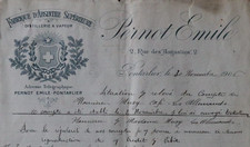 Facture 1906 Absinthe EMILE