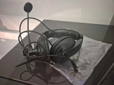 Casque audio avec micro double broche neuf