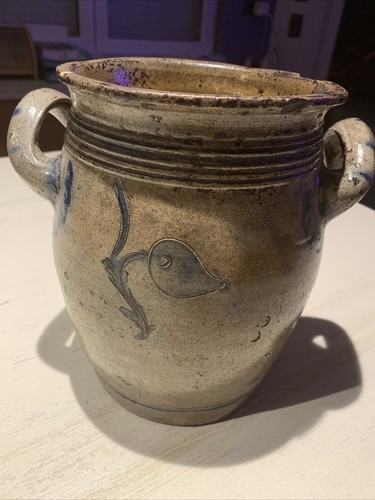 Ancien grand pot graisse - à,