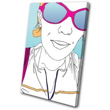 Canvas Art Picture Print Wall Hanging Woman Drawing Sketch Fashion Contemporary