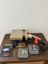 Console Nintendo NES Avec Notice + Zapper + 2 Jeux Fonctionnel/ Clignote 
