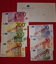BILLETS EUROS ESSAIS - banque