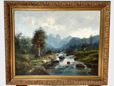 Huile sur toile - , encadrée