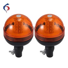 2x 40 LEDs Flash Rotatif Ambre Warning Light 24V Camions,Chariots élévateurs