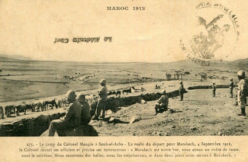 Maroc 1912 camp - maroc, colonel