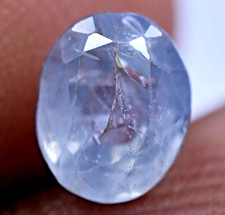 Non Traité Naturel Ceylan Bleu Saphir 1.00 CT Agl Certifié Ovale Ample Gemme