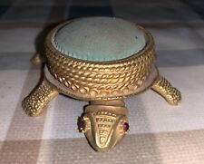 Vintage essuie plume ou humidificateur timbre statuette tortue England