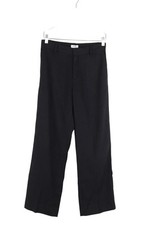 Pantalon droit en coton noir