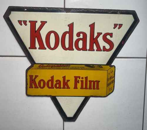Kodak plaque émaillée double - plaque,