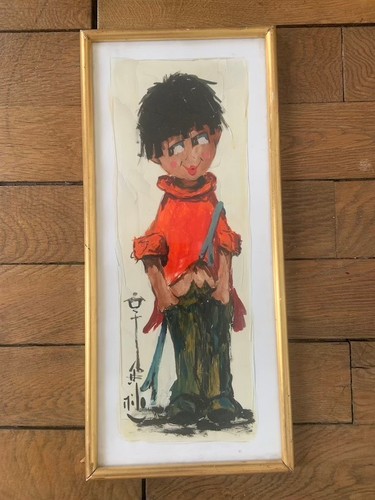 Tableau poulbot peint - tableau,