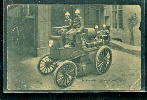 Pompiers voiture vapeur - voiture, a