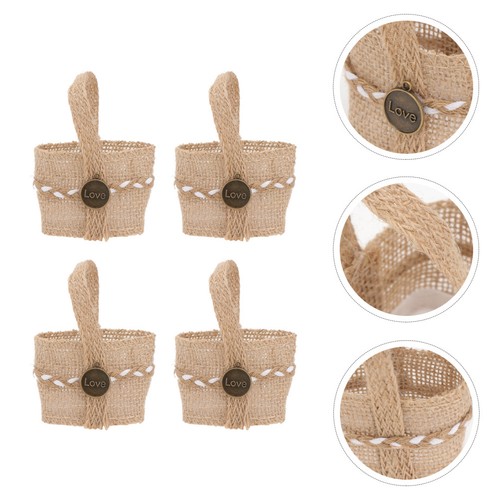 4 Pcs Corbeille Mariage
