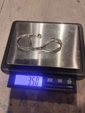 #14 Bracelet Gourmette Argent Massif 925 - Bijoux Vintage Femme 18,5 Cm