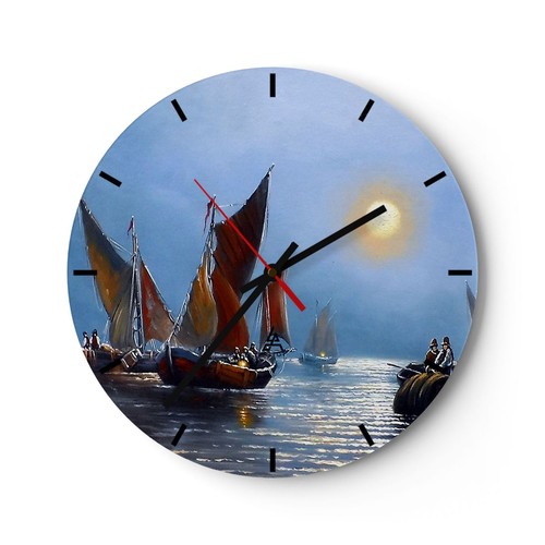 Horloge murale verre - murale,