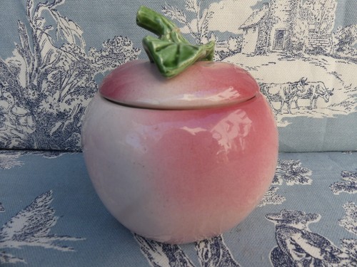 Barbotine majolica confiturier - majolica,