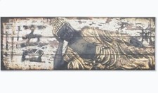 Cadre toile tableau zen Bouddha - 90 x 30 cm