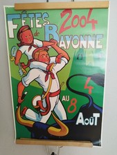 Rare ancienne affiche fête de