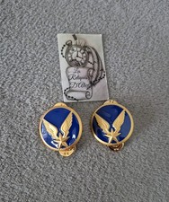 Paire d'insignes de collet ALAT aviation légère de l'armée de terre E-Cholet (C)