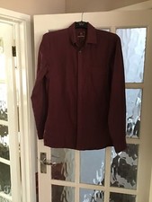 NEXT Chemise Slimfit Homme 15 Pouces Burgendy