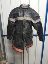 Veste Cuir Pompier Feux Ancienne Obsolète T58