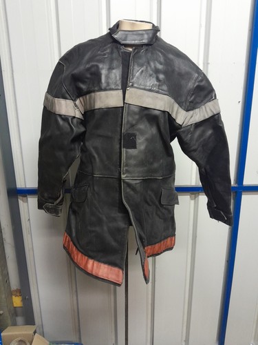 Veste cuir pompier - pompier, feux