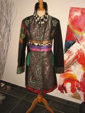 MANTEAU BRODé  EMBROIDERED COAT COLLECTION DESIGUAL  XL 44 46 uk 16 18