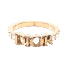 Bague logo Dior strass plaqué