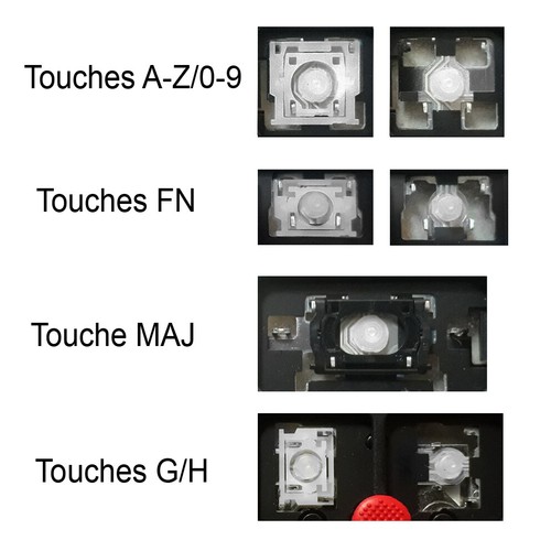 Touche clavier pour - touche, fr