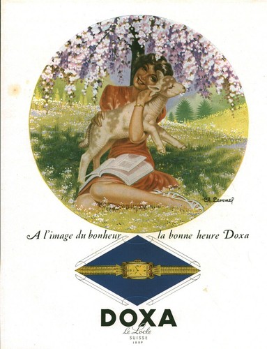 Publicité ancienne montre