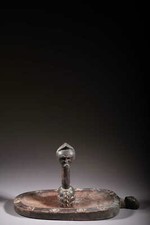 Art africain Pilon de féticheuse Baoulé