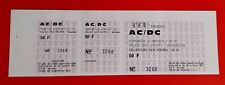 ticket billet place UNUSED concert AC/DC 1981 Besançon FRANCE acdc