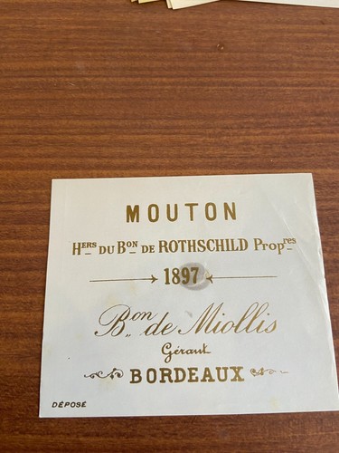 Etiquette château mouton - château,