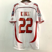 Maillot extérieur rétro KAKA #22 Maldini #3 de l'AC Milan 2006/07 avec patchs