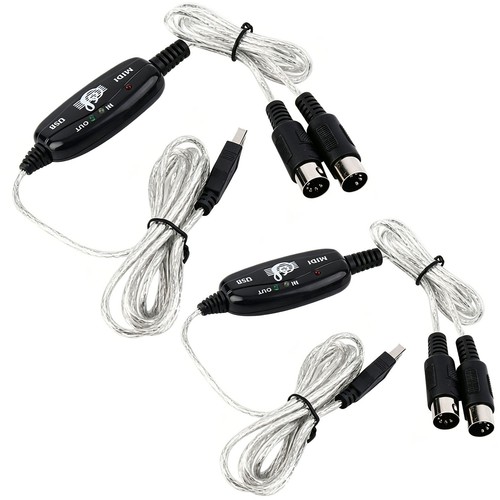 2pcs usb midi - usb, interface