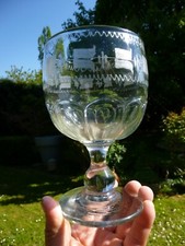 GROS VERRE A PIED ANCIEN VERRE