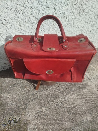 Sac voyage vintage cuir - de, en