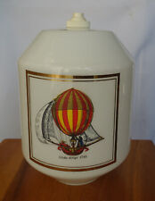 Suspension vintage globe lustre opaline ballons montgolfières