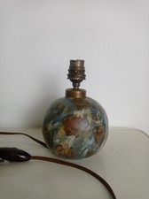 lampe boule céramique art déco signée