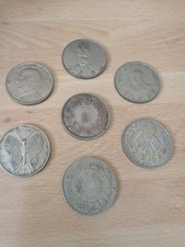 5 anciennes pièce monnaie 1 dollar Yuan Chine