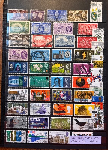 Timbres royaume uni lot - royaume,