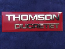 Télévision : plaque publicitaire télévision Thompson Ducretet - années 60