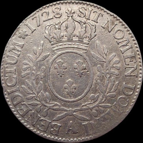 Louis ecu 1728 paris - a, "