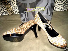 Nos Leopard Cheetah Heel Shoes