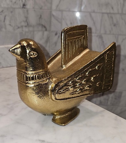 Cast metal bird - metal,