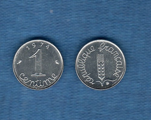 Centime épi 1974 rebord - 1,