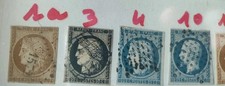 Très bel ensemble Timbres France classiques 1A, 3, 4, 10, 13A, 13Ba, 14 I ?