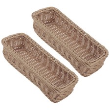  2 Pcs Wicker Basket Small