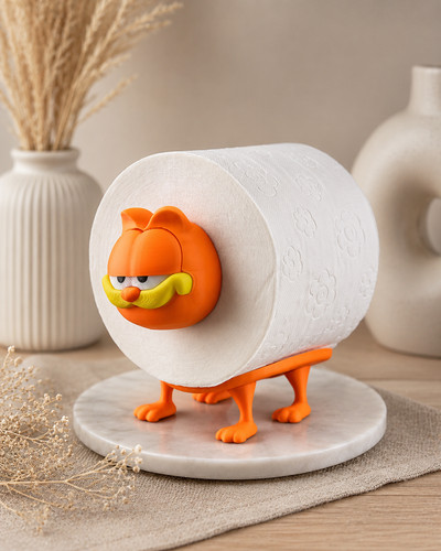 Porte papier toilette chat - papier,